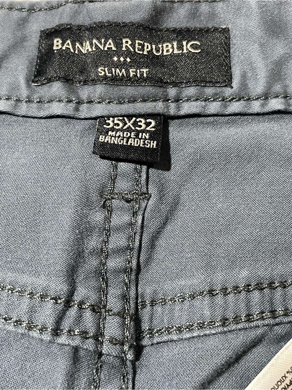 Banana Republic Men's Slate Gray-Blue 
Slim Straight Jeans - Picture 4 of 6